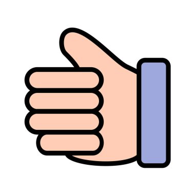 El hareketi simgesi vektör illüstrasyon grafik tasarımı