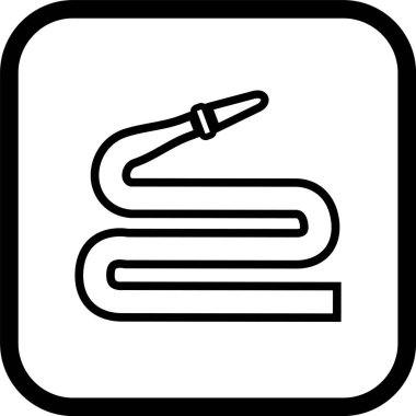 Moda Biçimli Hortum Simgesi İzole Arkaplan