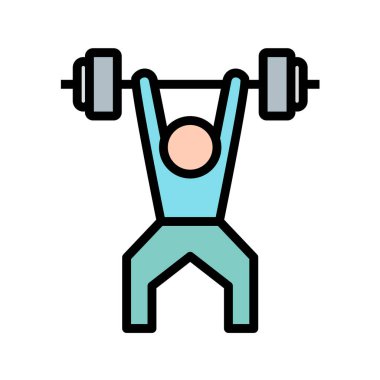 Beyaz arkaplanda spor konsepti vektör illüstrasyonu 