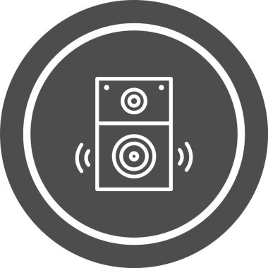 Moda Biçimli Sözcü Simgesi İzole Arkaplan