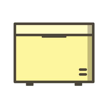 Mutfak ikonu. ağ için bilgisayar vektör simgelerinin karikatür çizimi