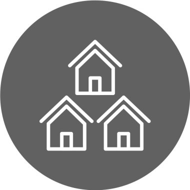 Emlak simgesi vektör illüstrasyonu 