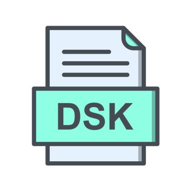 dosya biçimi simgesi, vektör illüstrasyonu 