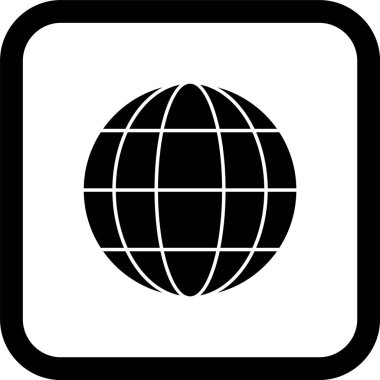 Moda Biçimli Küresel Simge İzole Arkaplan