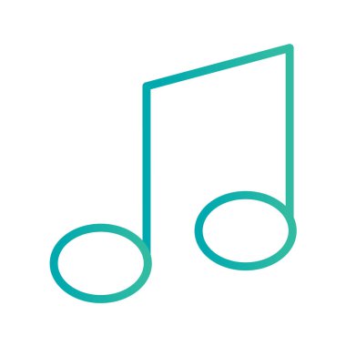 Multimedya düz simgesi beyaz arkaplanda izole edildi