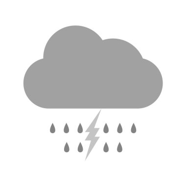 bulut simgesi, vektör illüstrasyonu