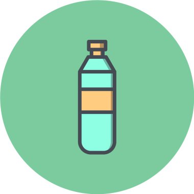 Vektör illüstrasyonu, basit ikon su şişesi 