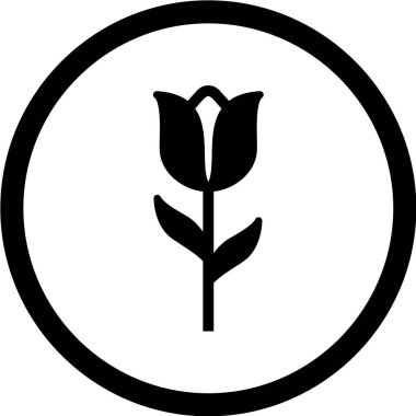 çiçek web simgesi vektör illüstrasyonu 