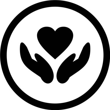 kalp simgesi vektörü siyah