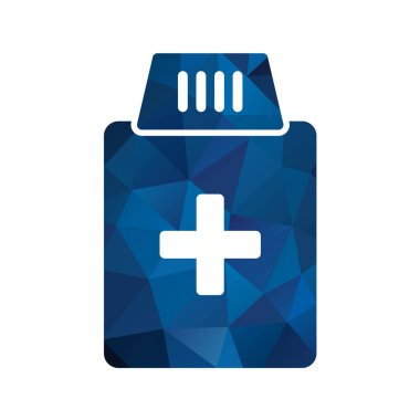 tıbbi düz simge, vektör iilüstrasyonu