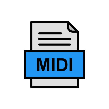 dosya biçimi simgesi, vektör illüstrasyonu