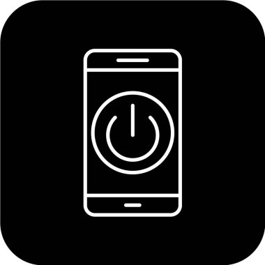 Modern telefon simgesinin vektör illüstrasyonu 