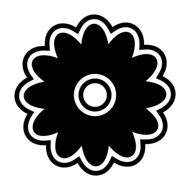 Moda Biçimli Daisy Simgesi İzole Arkaplan