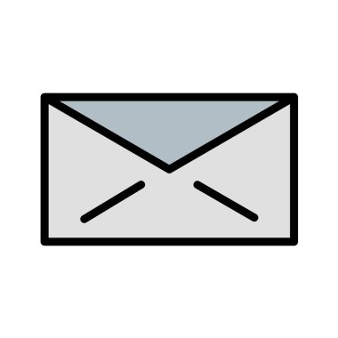 Zarf harfinin vektör illüstrasyonu 