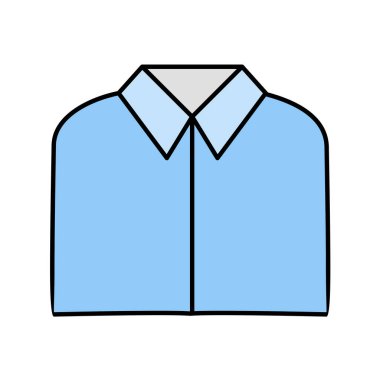 Erkek kıyafetlerinin basit ve minimalist biçiminin vektör illüstrasyonu