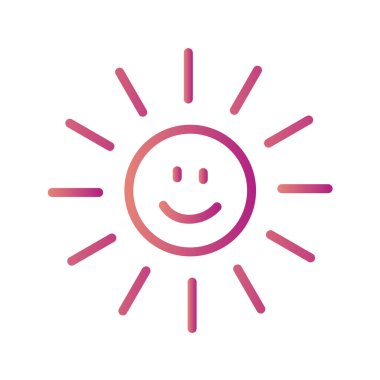 Gülümseme simgesi, vektör illüstrasyonu