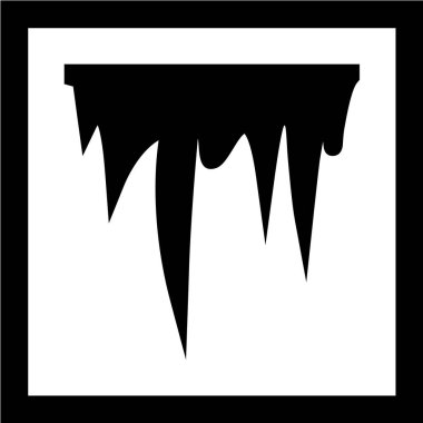 Bir yarasa simgesinin vektör illüstrasyonu