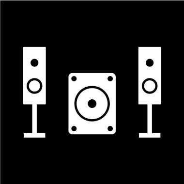 ses sistemi vektör çizimi, basit simge