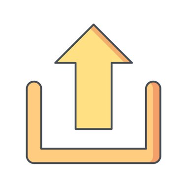 Multimedya düz simgesi beyaz arkaplanda izole edildi