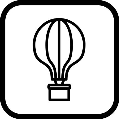 sıcak hava balonu vektör simgesi