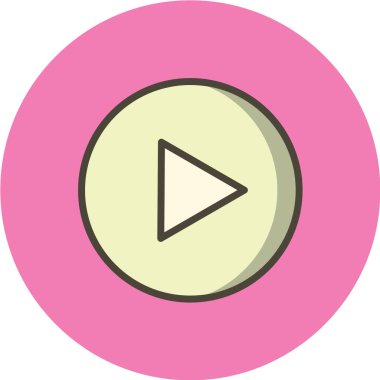 çalma düğmesi vektör simgesi