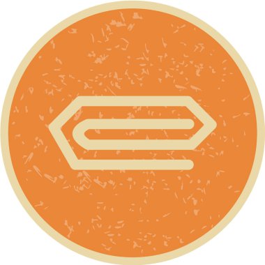 Yuvarlak turuncu simgenin vektör çizimi