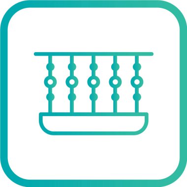 Modern b 'nin vektör çizimi tuz simgesinden yoksun