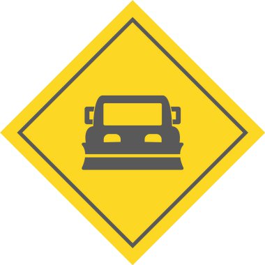 Trafik İşareti simgesi, vektör illüstrasyonu