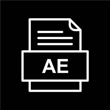 dosya biçimi simgesi, vektör illüstrasyonu