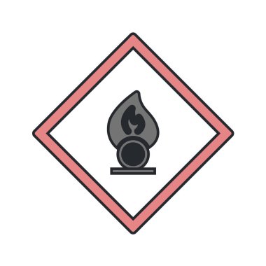 Yol simgesi, vektör illüstrasyonu