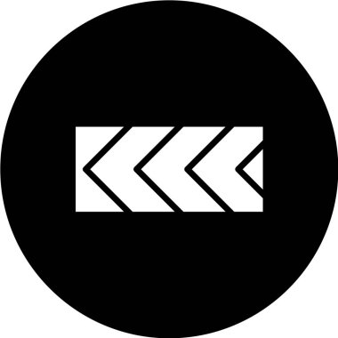 Yol simgesi, vektör illüstrasyonu