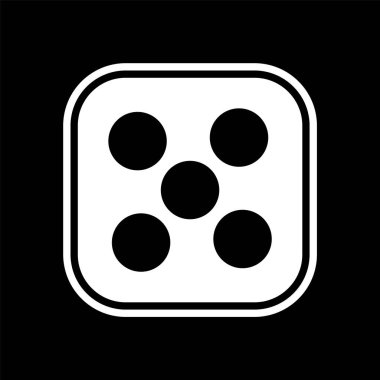 Zar Beş Simgesi Stili İzole Arkaplan