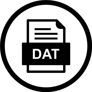 dosya biçimi simgesi, vektör illüstrasyonu