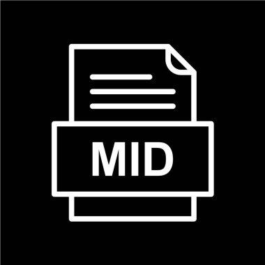 dosya biçimi simgesi, vektör illüstrasyonu