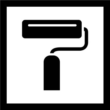 Boya silindiri ikonu. vektör illüstrasyonu