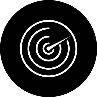 hedef simge, vektör illüstrasyonu