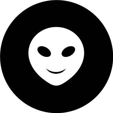 Gülümseme simgesi, vektör illüstrasyonu