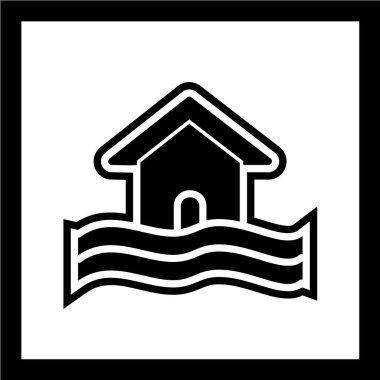 Otel ikonu. vektör illüstrasyonu