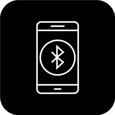 Modern telefon simgesinin vektör illüstrasyonu 