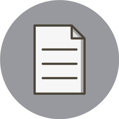 dosya belge vektör simgesi