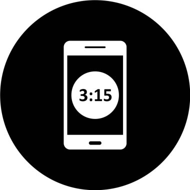 vektör siyah telefon simgesi