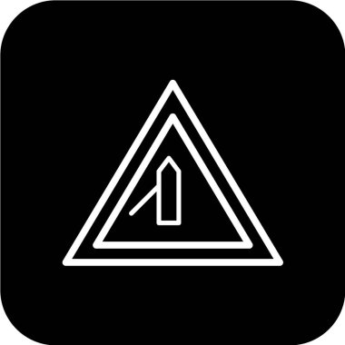 Yol simgesi, vektör illüstrasyonu