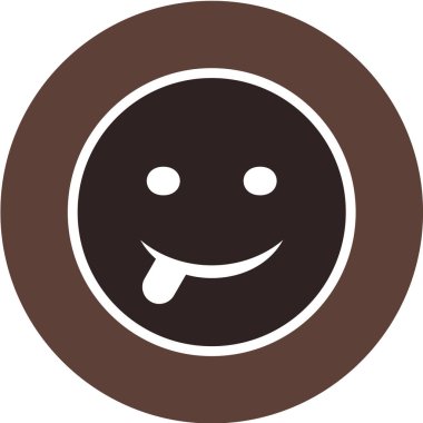 Moda Biçimli Emoji Simgesi İzole Arkaplan 