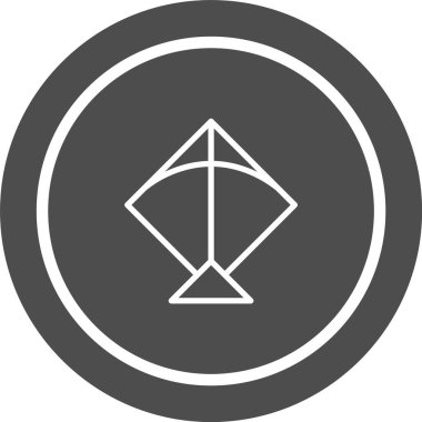 Kite Simgesi Moda Biçiminde İzole Arkaplan