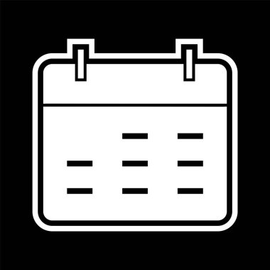 Moda biçimi izole edilmiş arkaplanda takvim simgesi 