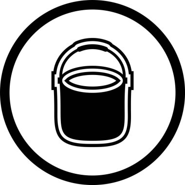 Moda Biçiminde Pail Simgesi İzole Arkaplan