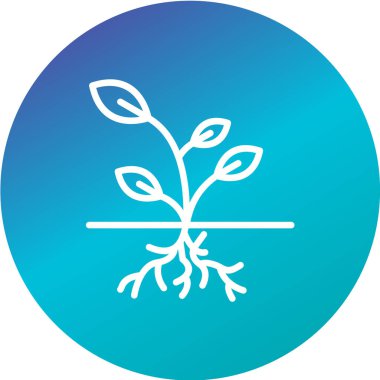 bitki ağ ikonu vektör illüstrasyonu 