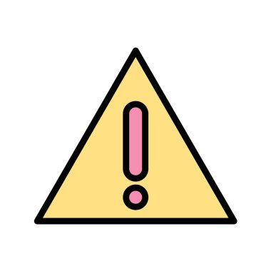 uyarı işareti simgesi, vektör illüstrasyonu