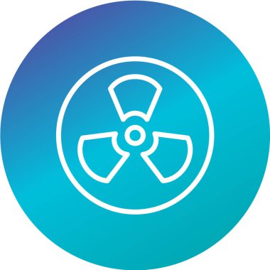 Radyasyon ikonu vektörü. düz dizayn biçimi 10