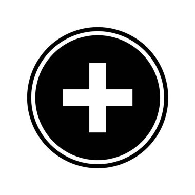 tıbbi düz simge, vektör iilüstrasyonu